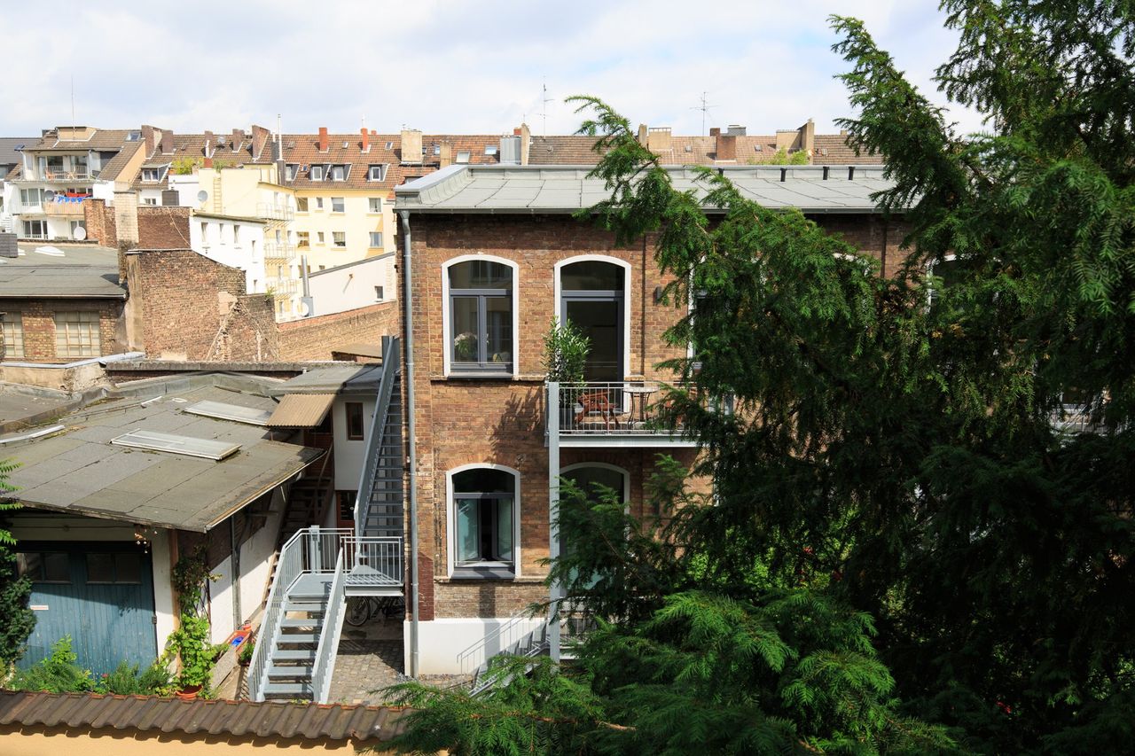 Blick vom Balkon